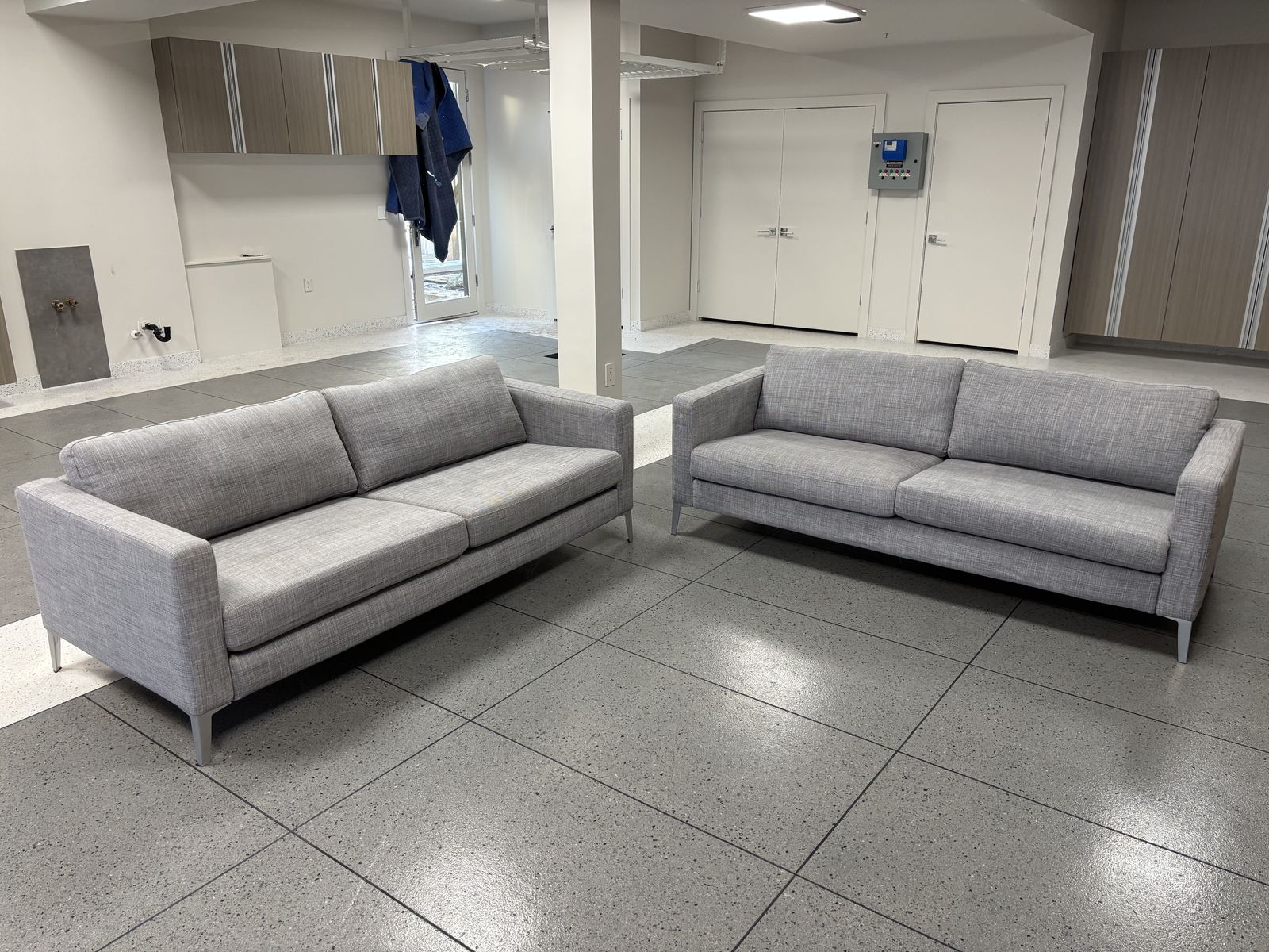 Matching IKEA Sofas – Set of 2 – Light Gray – Excellent Condition