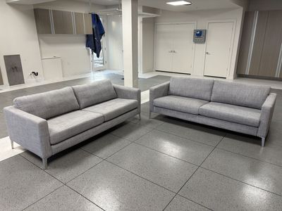 Matching IKEA Sofas – Set of 2 – Light Gray – Excellent Condition