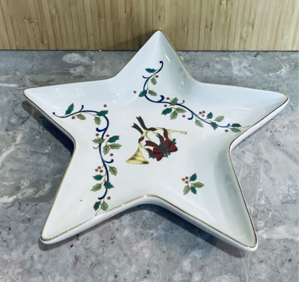 Mikasa Candy Dish Holiday Bloom Dish