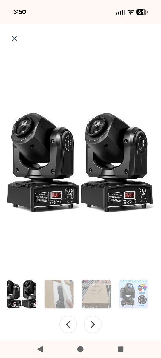 Mini LED Spot Moving Head Light DMX Stage Lighting with Gobo & Color Wheels