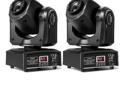 Mini LED Spot Moving Head Light DMX Stage Lighting with Gobo & Color Wheels
