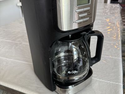 Mr. Coffee 12-Cup Programmable Coffee Maker Stainless Steel/Black