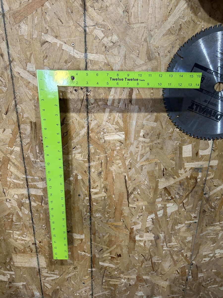 16x24 inch Framing Square, Steel, Powder Coated, High Visibility
