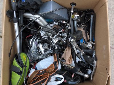 Free box of bike parts - lots of great stuff