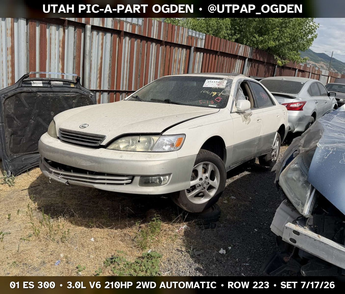2001 Lexus ES 300 Parts - UTPAP Ogden