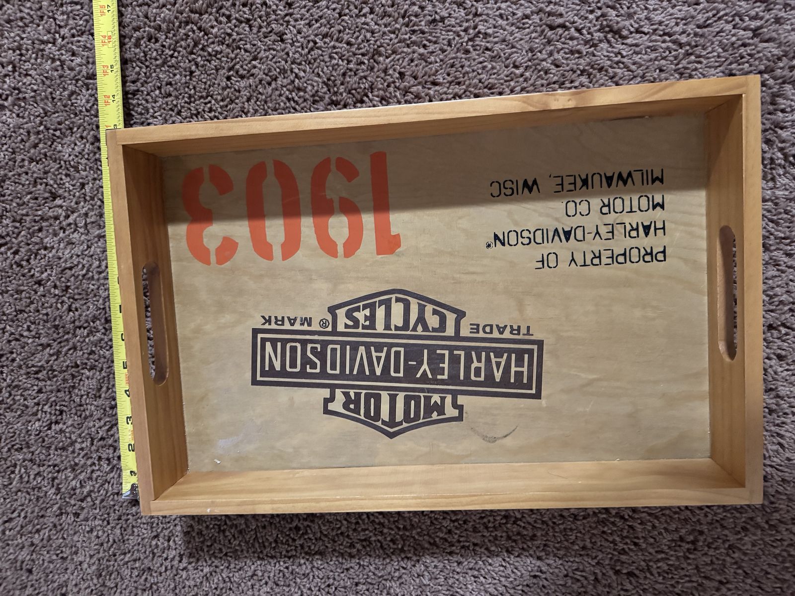 Harley Davidson Drink Tray