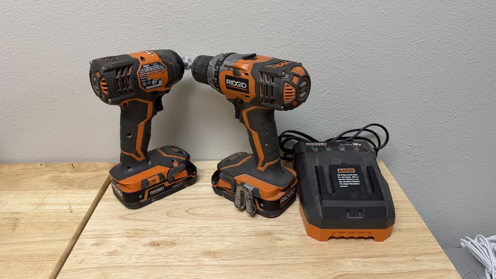 Ridgid Drill/Impact Set w/Charger