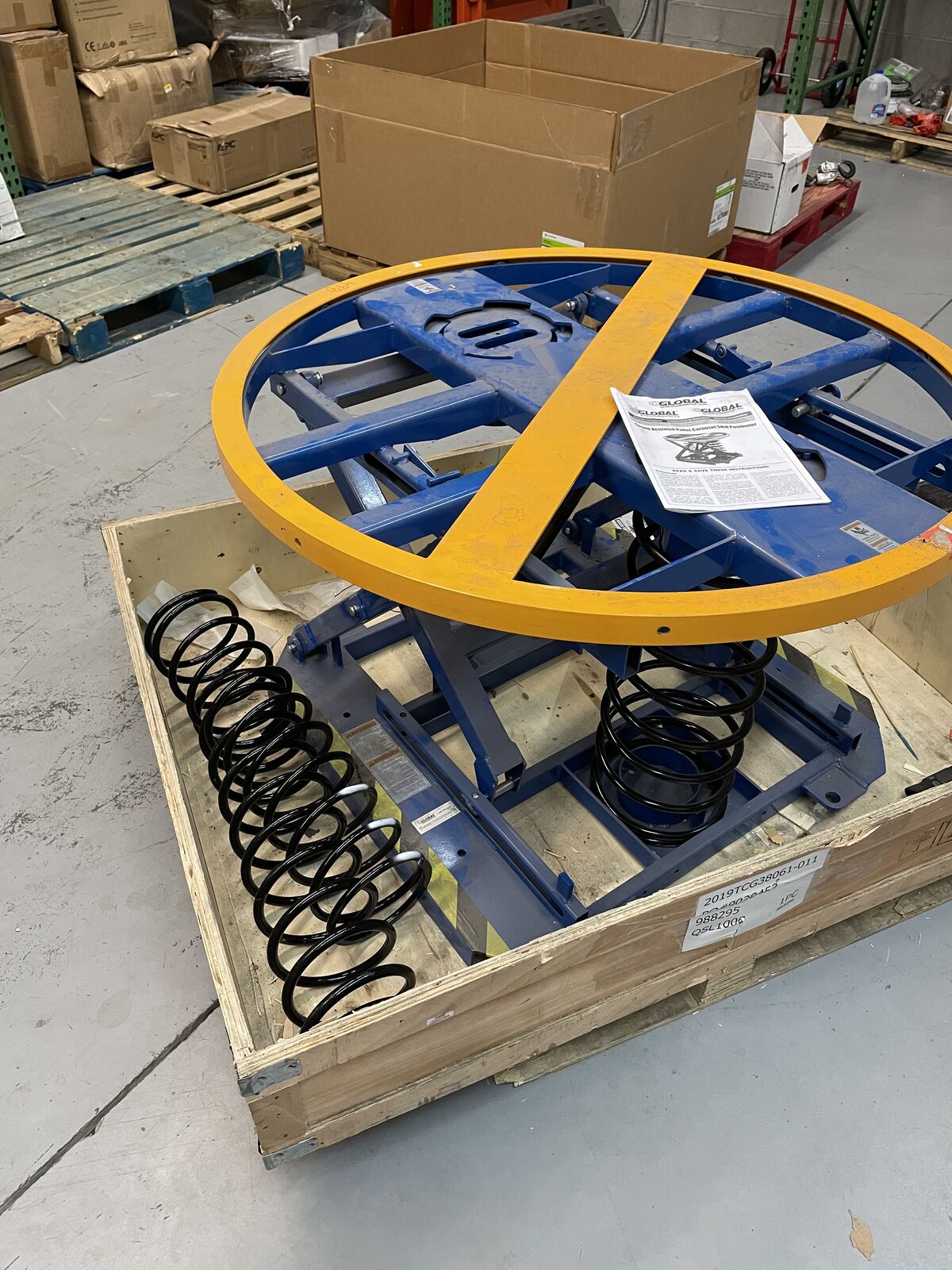 Pallet Positioner Turntable Global Industrial