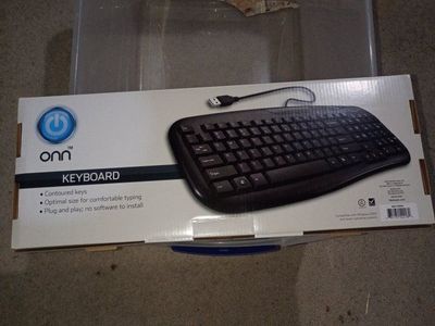 Onn Wired USB Keyboard - Black (New in Box)