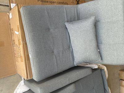 New Gray Couch/bed Furniture Piece - Unassembled