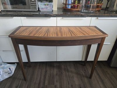 Handcrafted Walnut Entry Table