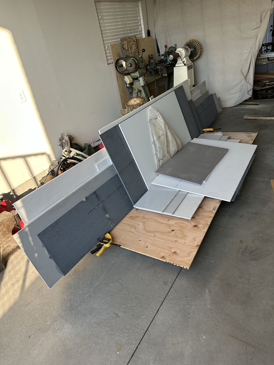 Solid surface: Corian, Formica, LG Hi-Macs, Staron