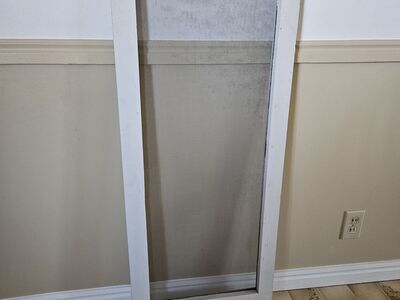 antique wood framed screen indoor/outdoor