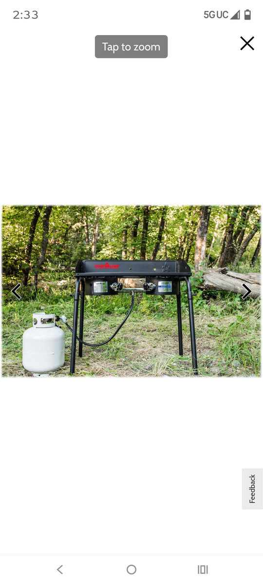Camp chef explorer 2 burner stove