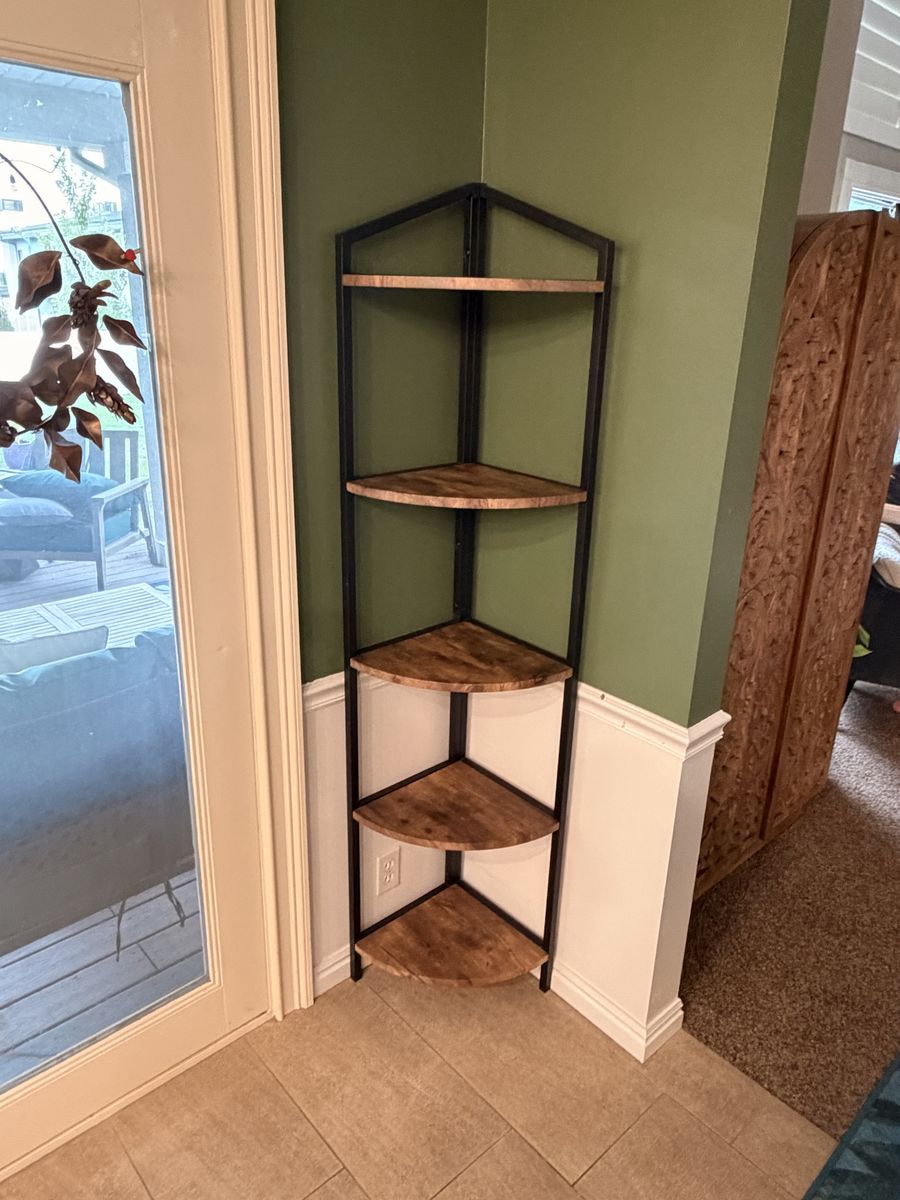 Industrial Style Corner Shelf