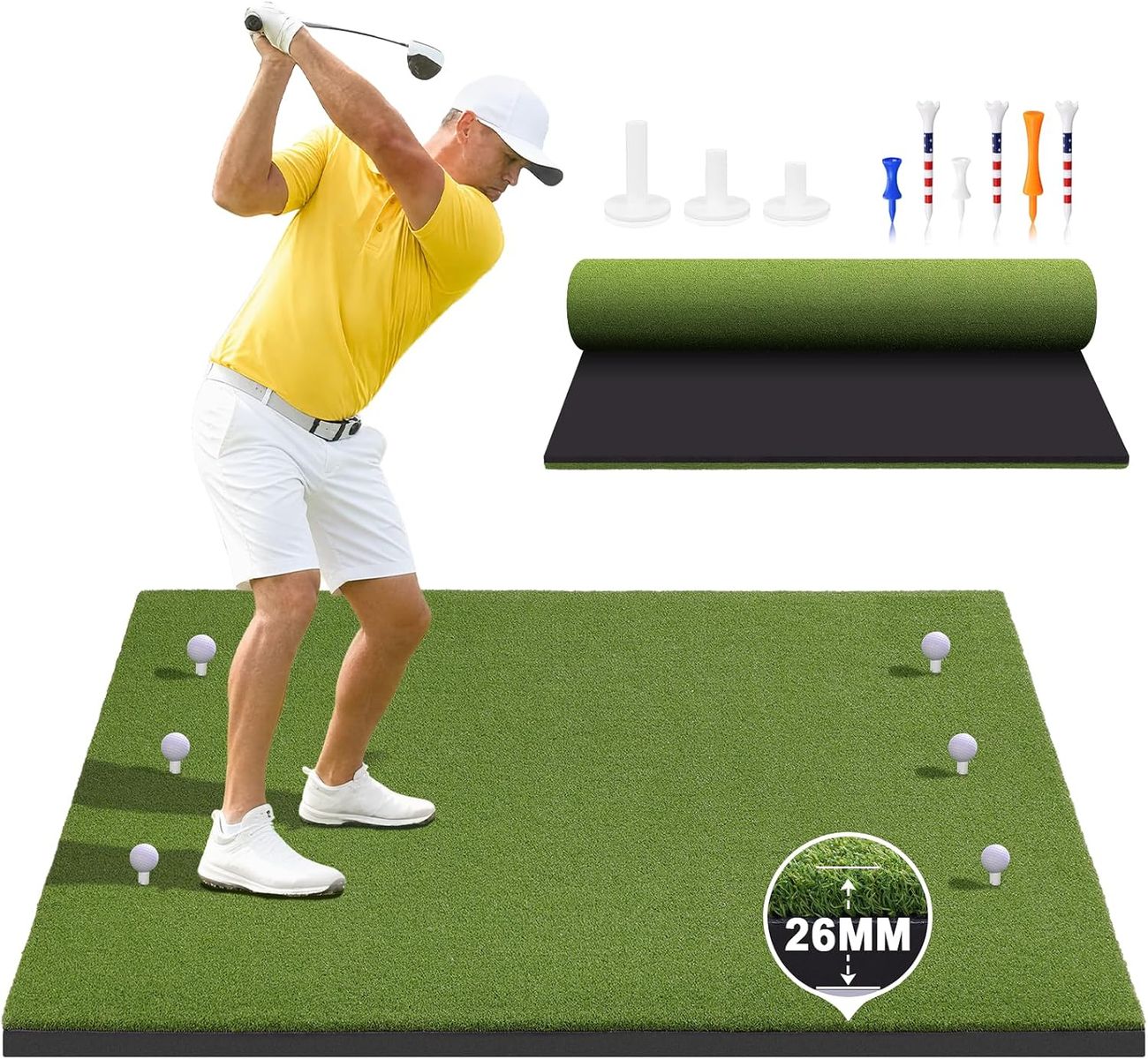 6x4ft thick professional golf practice mat - never been used!