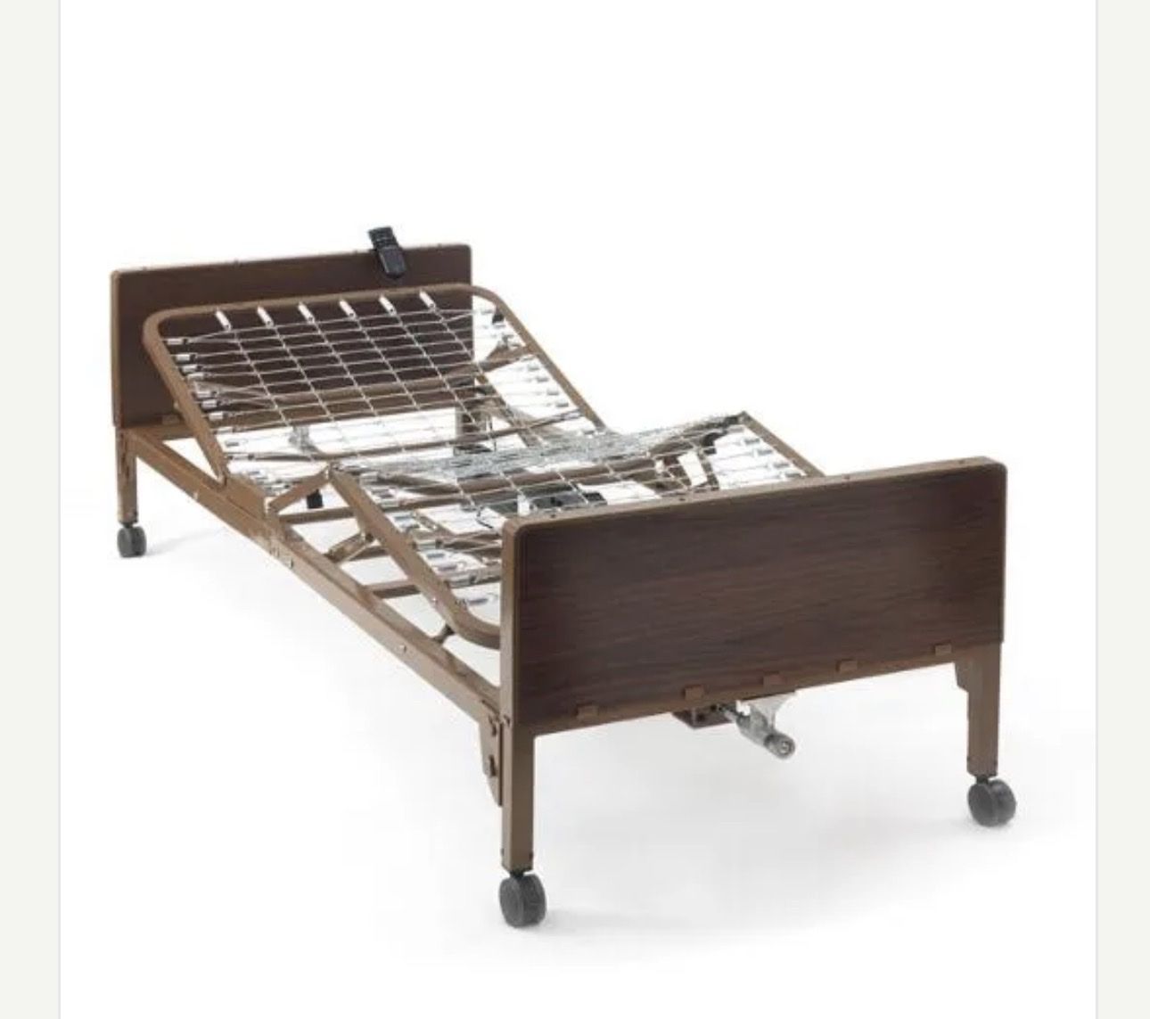 Medline Medlite Full Electric Hospital Bed Set - Adjustable, with Mattress - Used