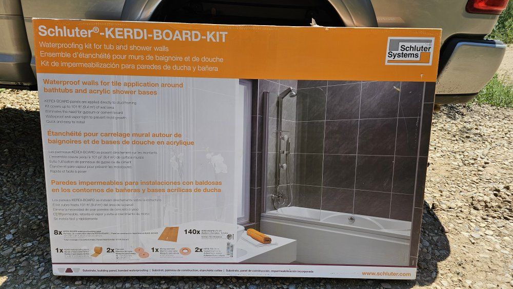 Schluter Systems KERDI-BOARD-KIT Waterproofing Kit for Tub & Shower Walls