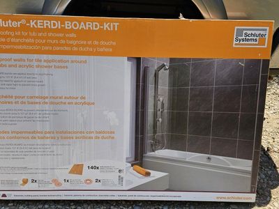 Schluter Systems KERDI-BOARD-KIT Waterproofing Kit for Tub & Shower Walls