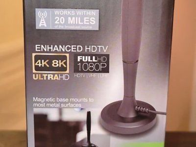 GE UltraPro Indoor Portable HD Antenna - 20 Mile Range