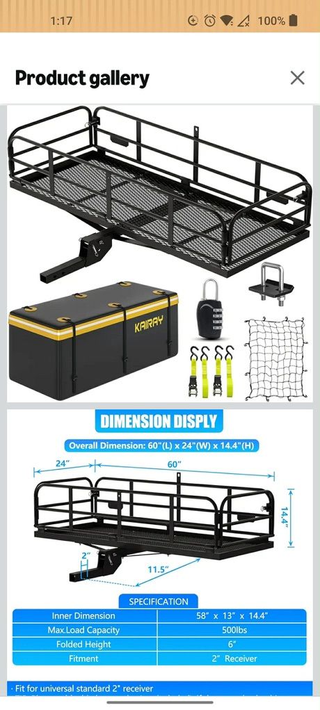 Cargo Basket  Brand New