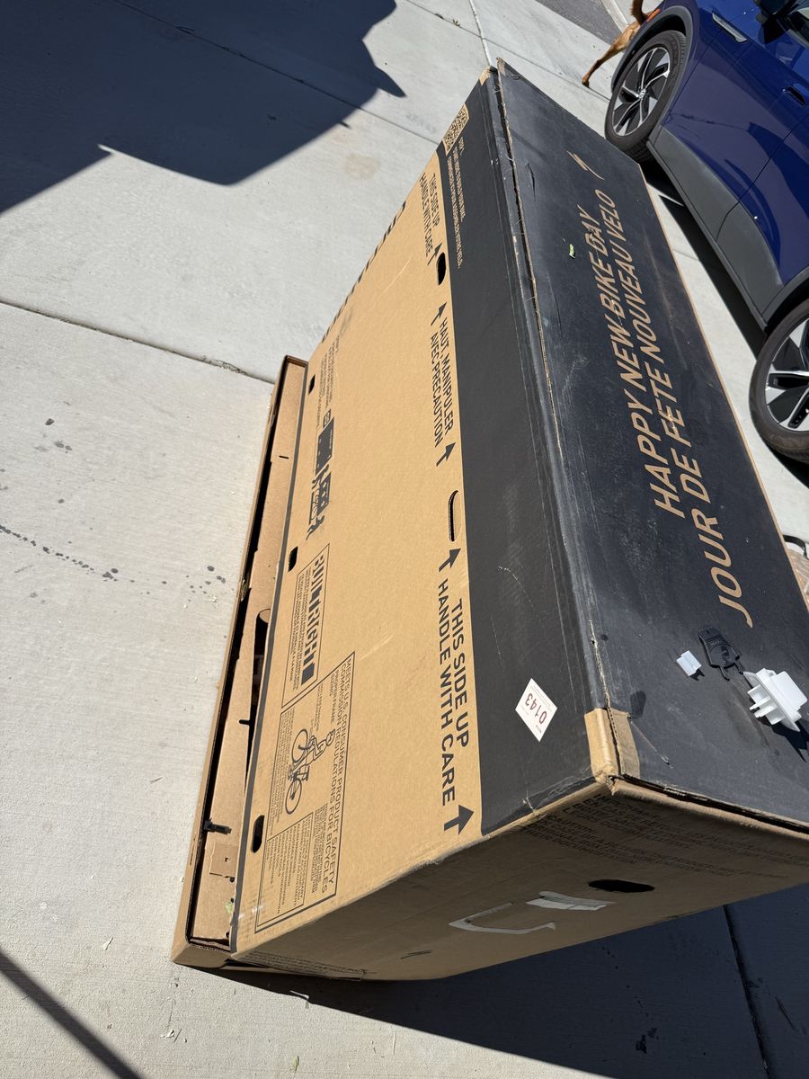 Free - sturdy bike shipping box