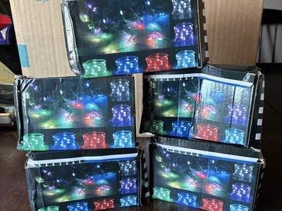 5 Pack LED Strip Lights App/Remote Control Dimmable Music Mode Custom DIY Color Changing, 5 meters each