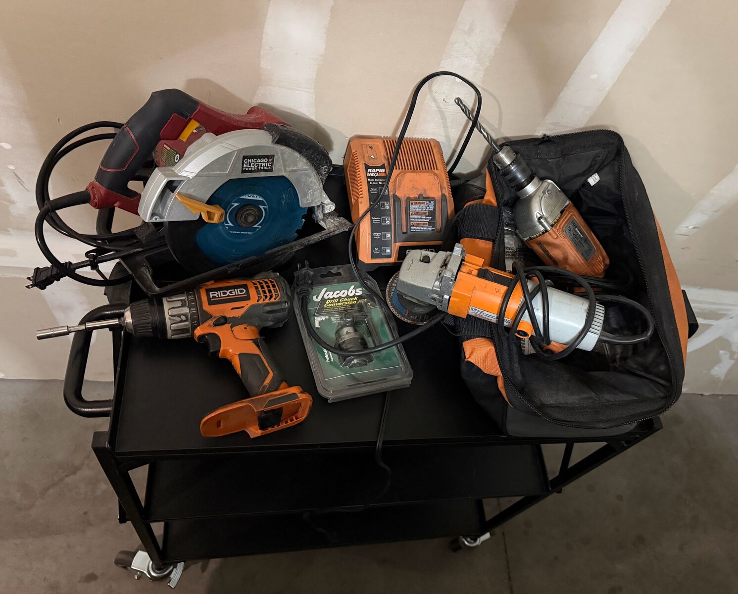 Rigid/Chicago Tools and Collapsible Tool Cart