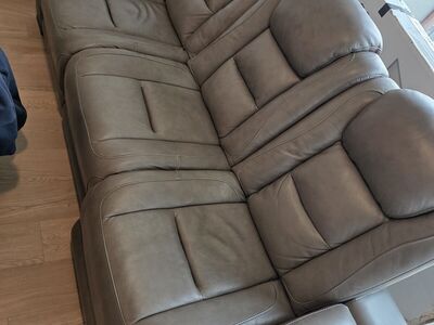 Real leather couch