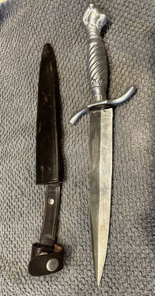Claw And Ball Dagger Knife w/original Sheath