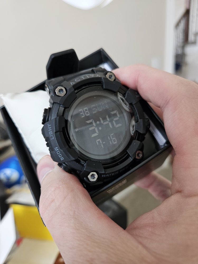 Invicta Activa Hexstrike X Digital Men's Watch - 56mm Black Case, Water Resistant (ACW1968-002)