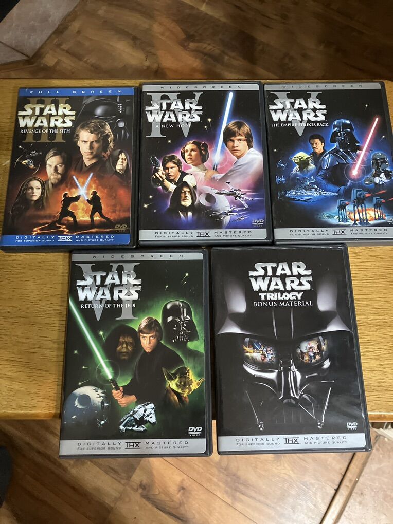 Star Wars Set Of 5 Digitally  Mastered DvDs