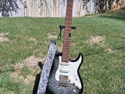 Firefly Strat Black Paisley ST Electric Guitar