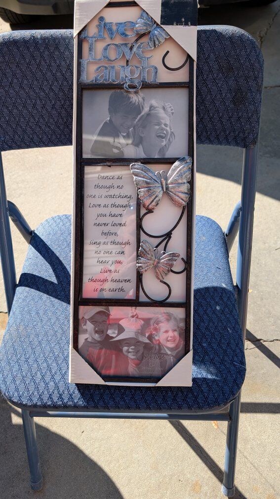 LIVE, LOVE, LAUGH PICTURE FRAME