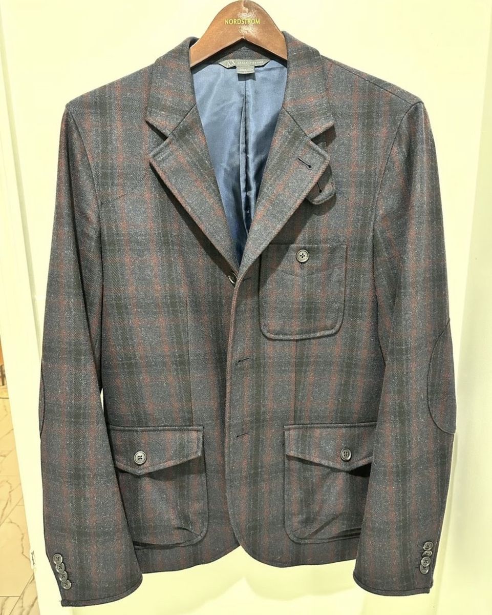 Armani Exchange (A|X) Plaid Sport Coat / Blazer – Medium