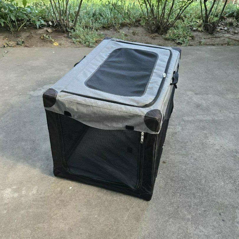 Large 36" Soft Crate Portable Dog Kennel Travel Folds 3 Doors Carrying Bag