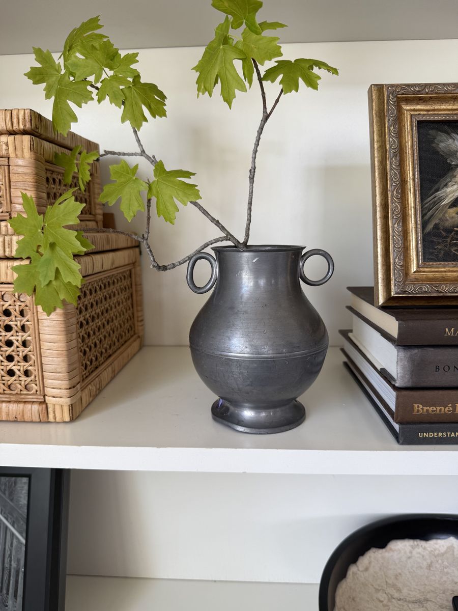 Vintage John Somers (JB) Hand-Cast Pewter Amphora-Made in Brazil