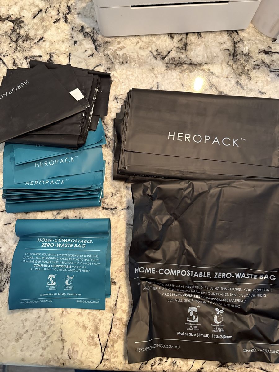 HEROPACK compostable mailing bags