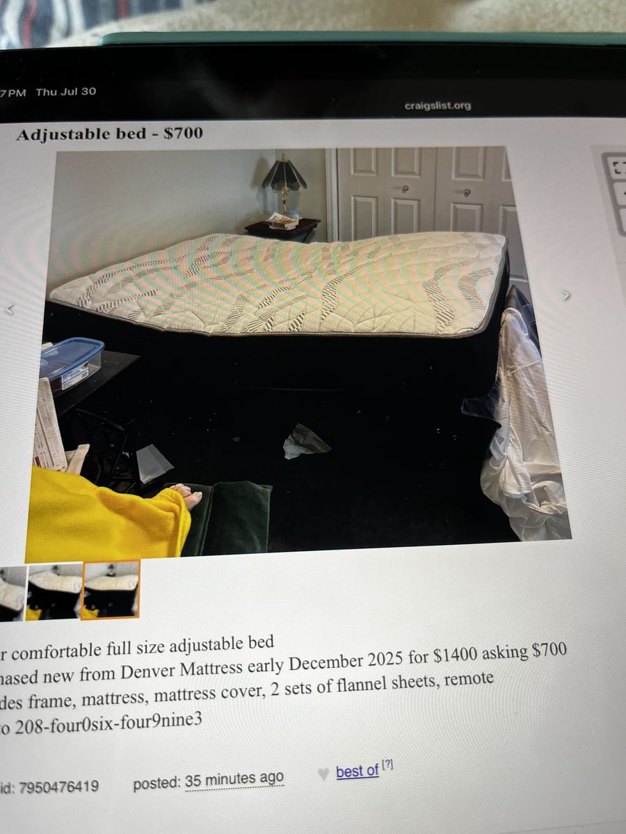 Full size adjustable bed