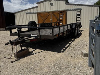 2004 Big Tex Flat Bed Trailer 20' 1400 pound axles