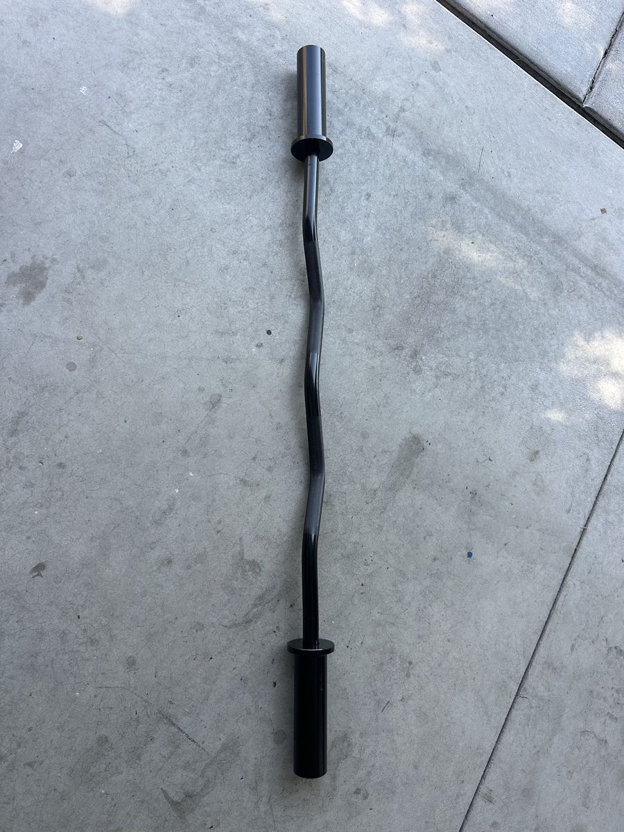 Solid Steel 47 in. Olympic EZ Curl Bar