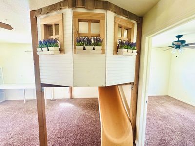 Custom Indoor Playhouse Loft w/ Slide – Professionally Installed