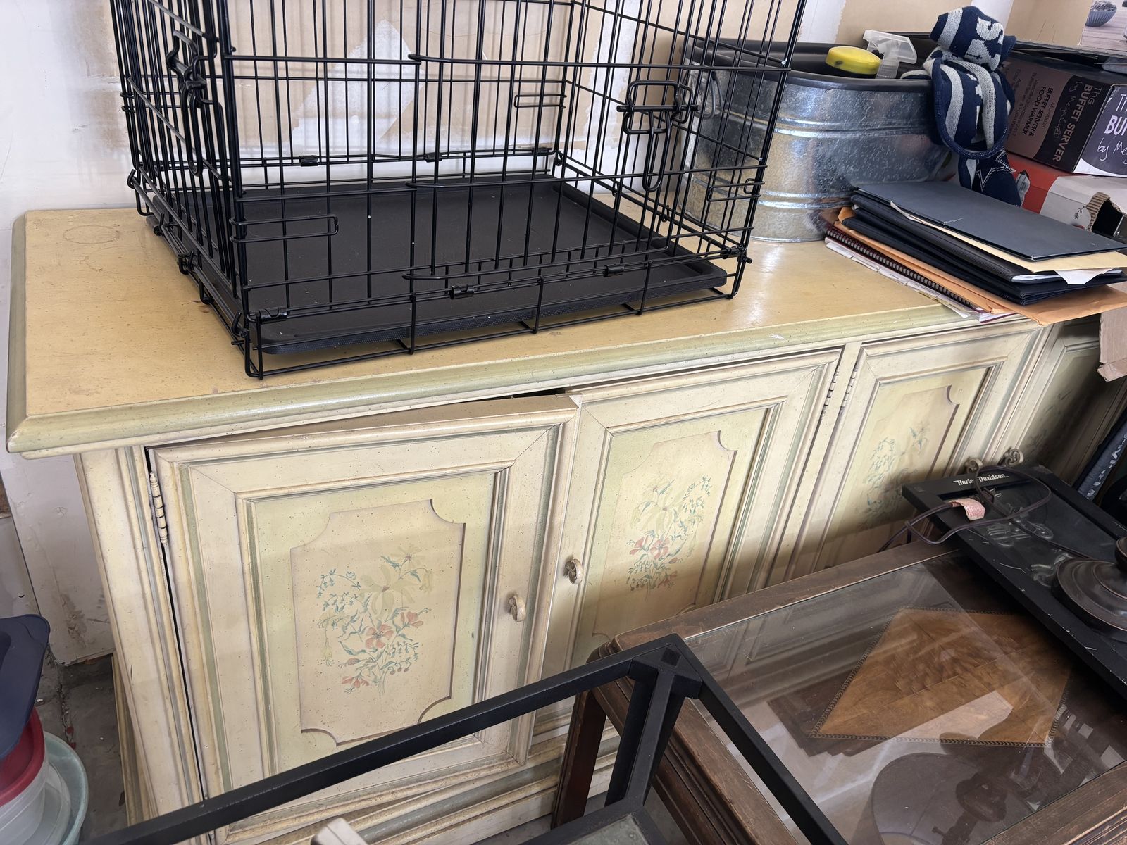 Dresser hutch and night stand