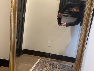 Vintage Gold Framed Rectangular Mirror