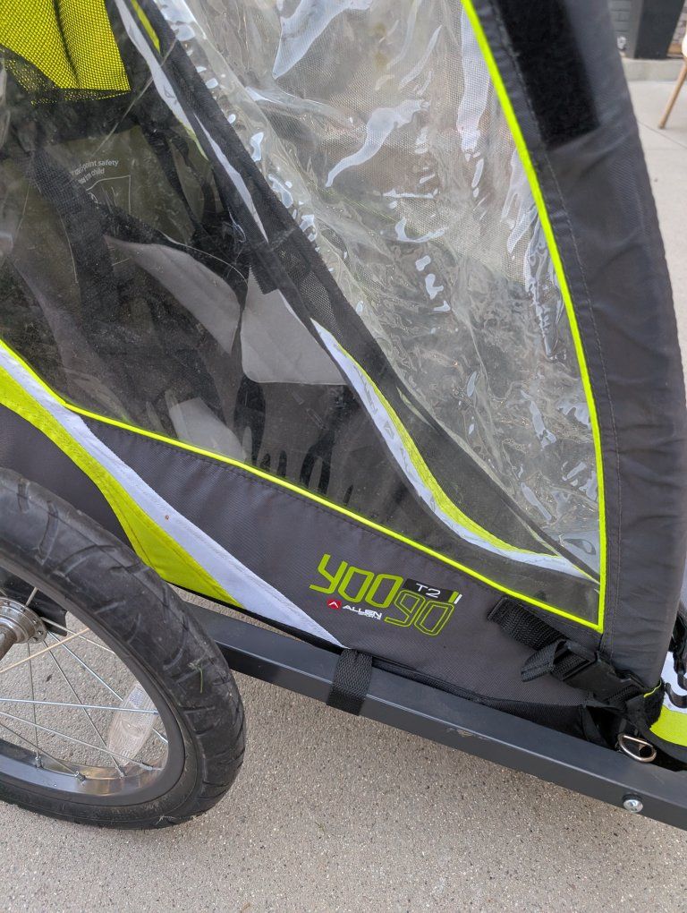 Allen Sports Yoo T2 2-Child Bicycle Trailer Green/Gray