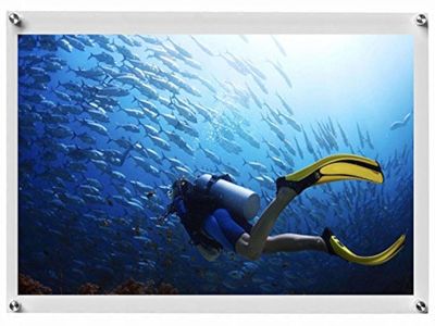 Picture Frame, 11x17 Floating Acrylic With Chrome Standoff