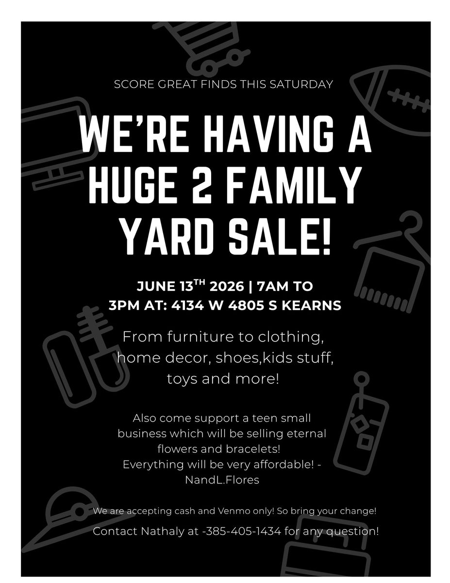 2 family yard sale!