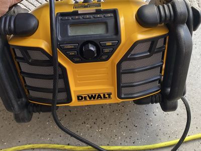 Dewalt 20v job site radio.