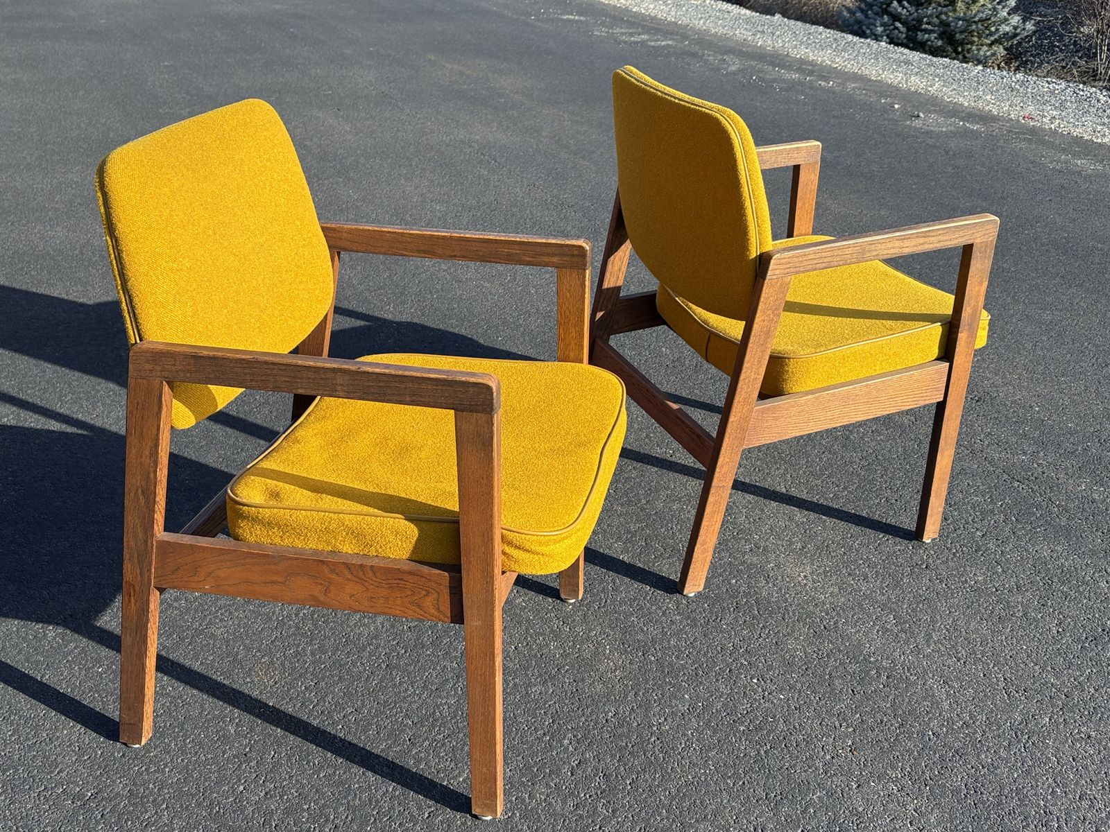 Beautiful vintage Mid Century Modern accent armchairs MCM chairs  (3 available) Made in USA