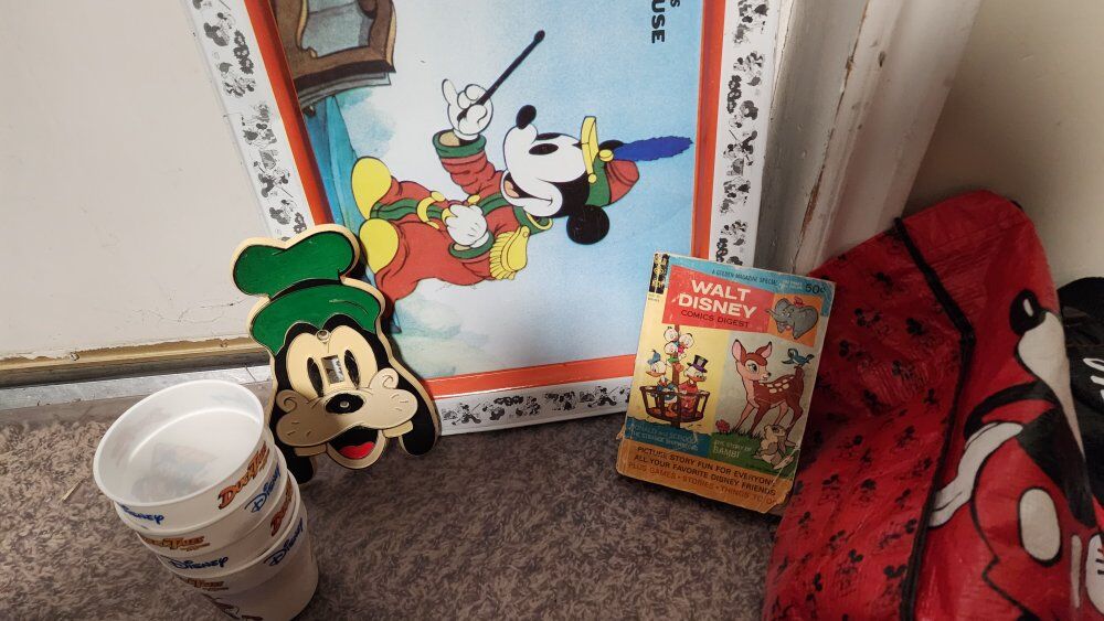 DISNEY. vintage. bag of assorted items $50.